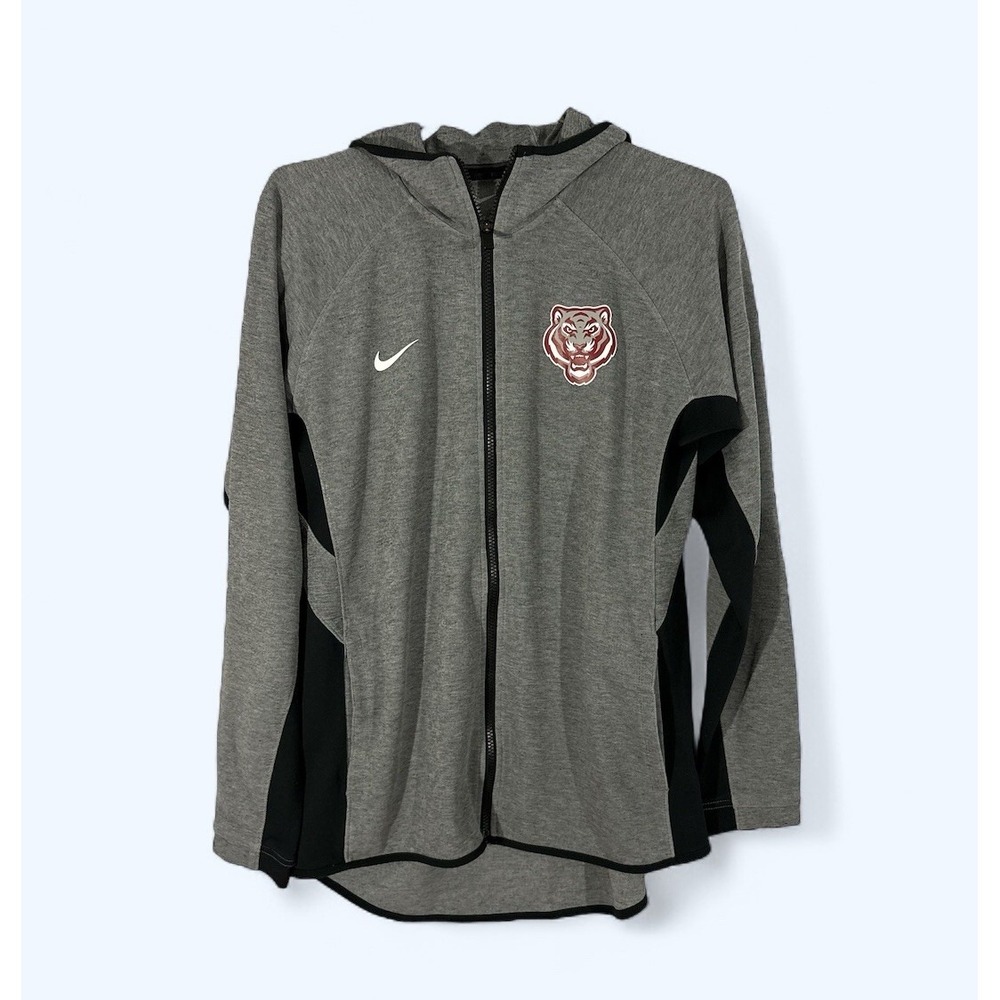 NIKE MOREHOUSE TECH HOODIE FULL ZIP MENS MEDIUM GRAY